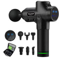 SolutionMarket® – Professionele Massage Gun – 30 Snelheden – 6 Opzetstukken – LCD Display – Inclusief Koffer – Krachtige Diepe Spiermassage – 3200 RPM