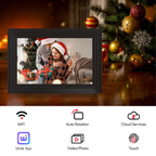 SolutionMarket® digitale Fotolijst 10.1 inch - zwart/wit