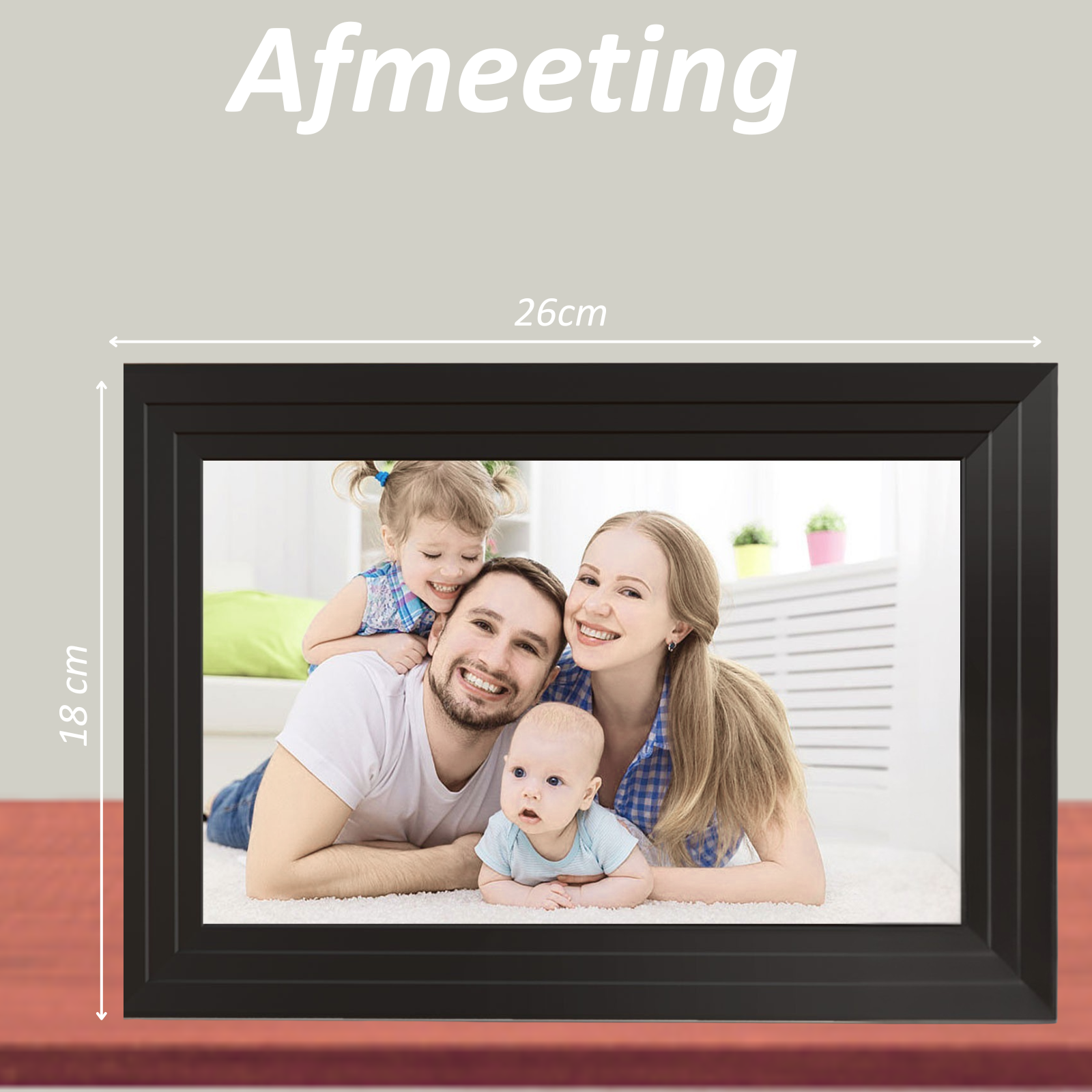 SolutionMarket® digitale Fotolijst 10.1 inch - zwart/wit