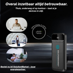 SolutionMarket® Powerbank 10.000 mAh – 22.5W Snellader - USB-A/USB-C - Digitale LED display - Universele Powerbanks Geschikt voor iOS/Android - Zwart